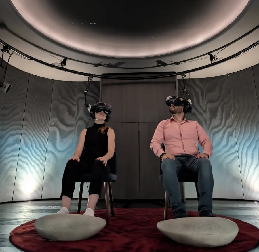 Group practice in the lounge
